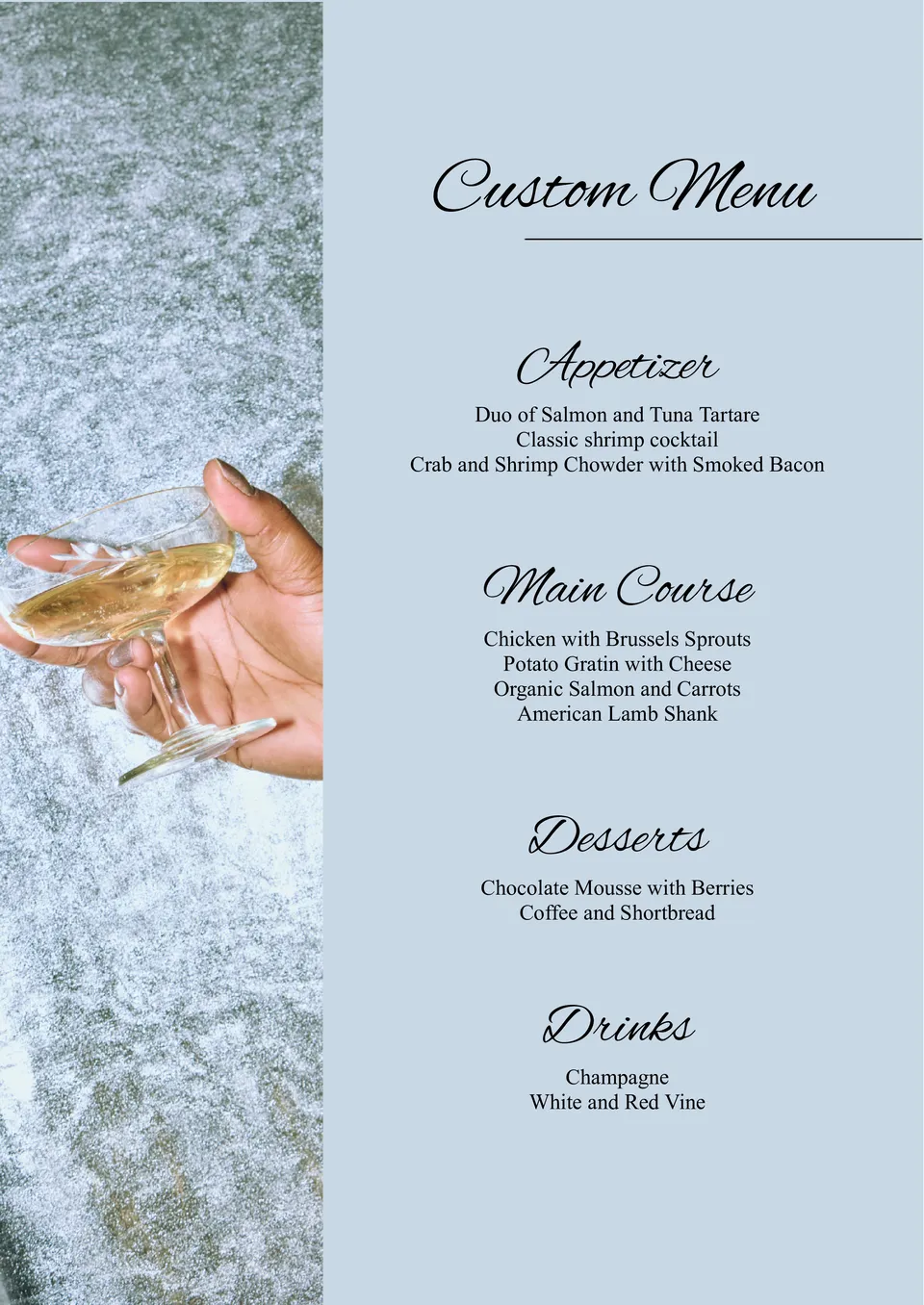 Custom Menu Template