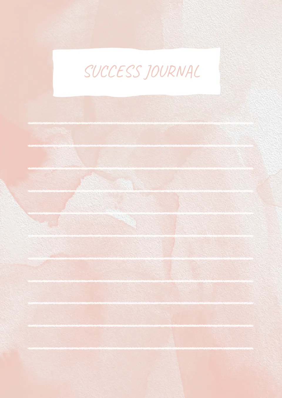Preschool Journal Template