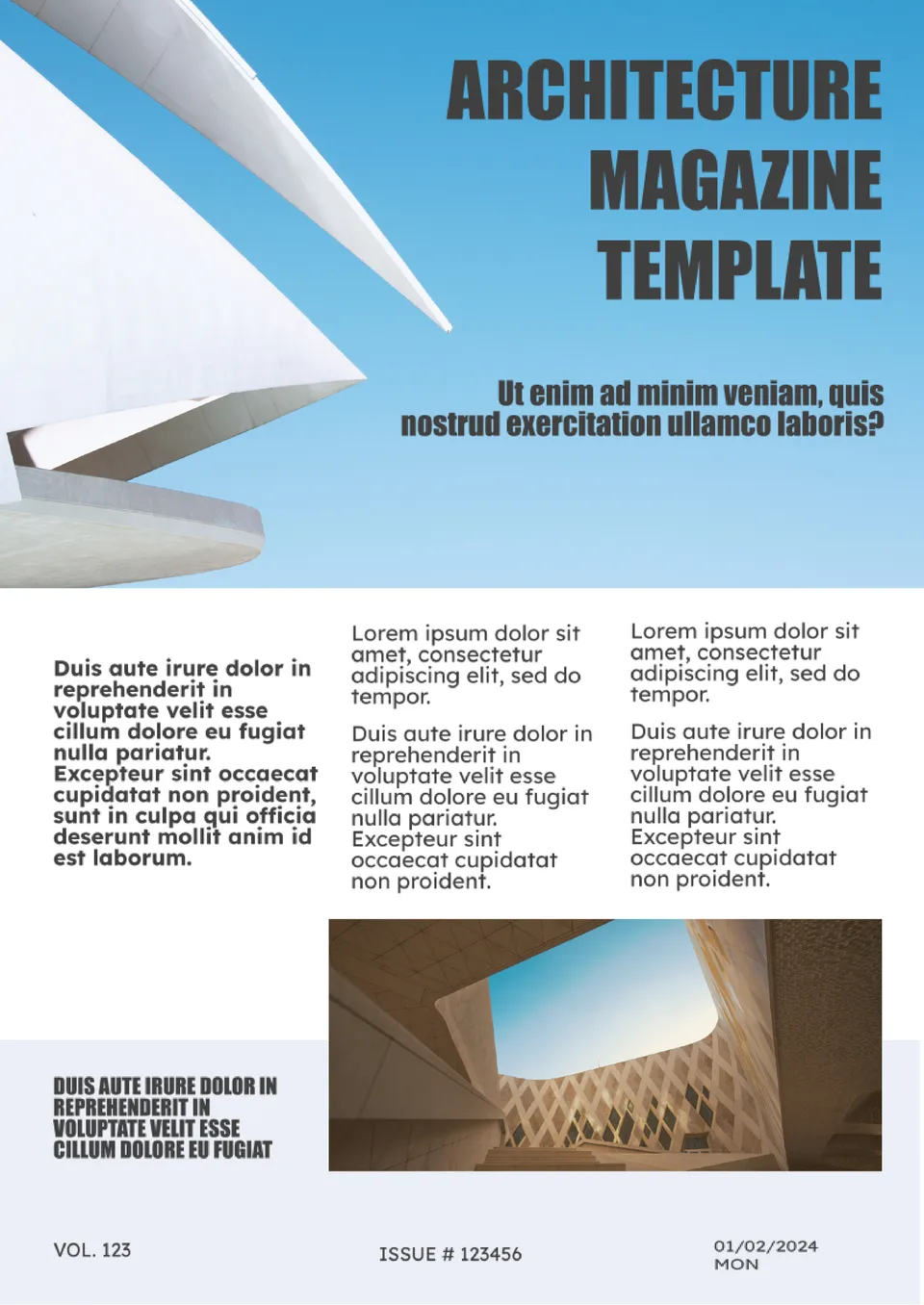 Architecture Magazine Template