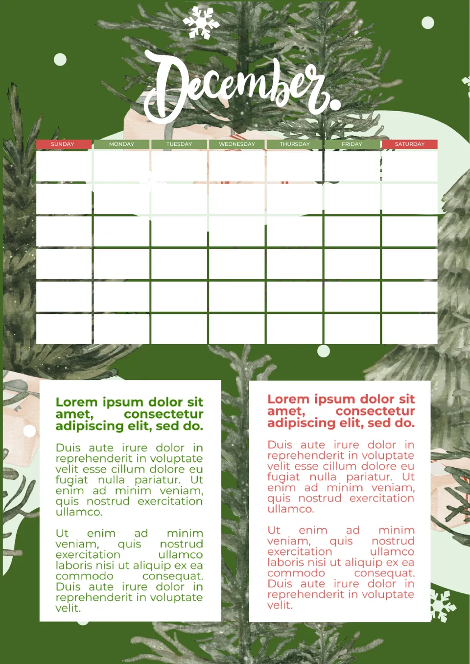 December Newsletter Template