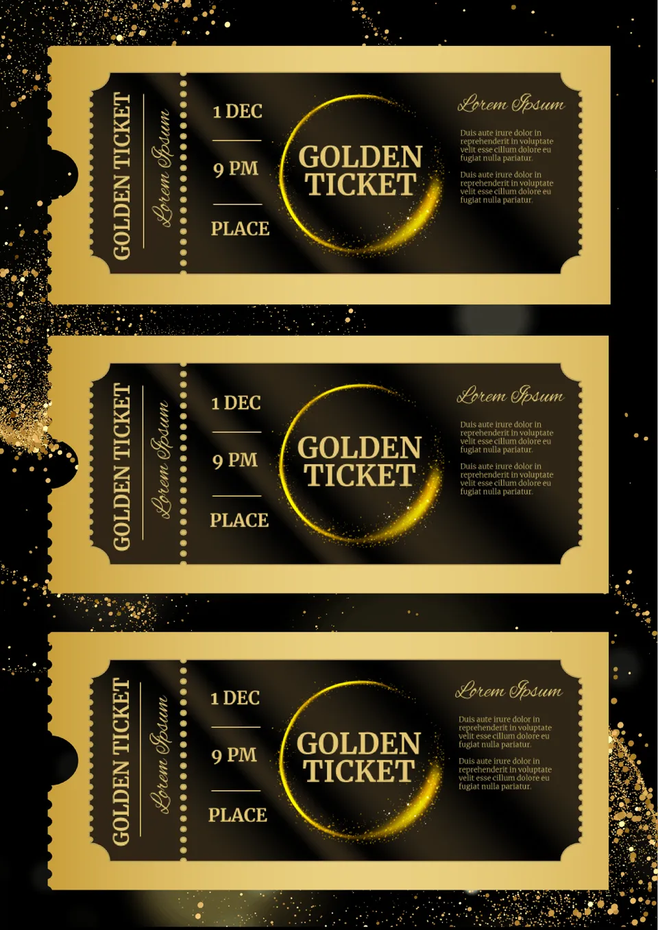 Golden Ticket Template