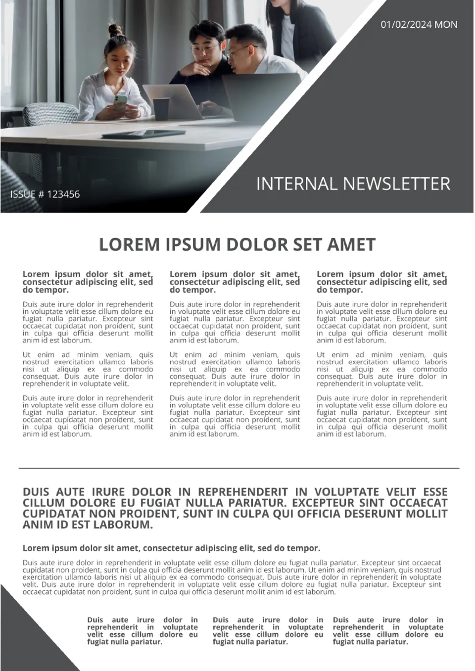 Classroom Newsletter Template