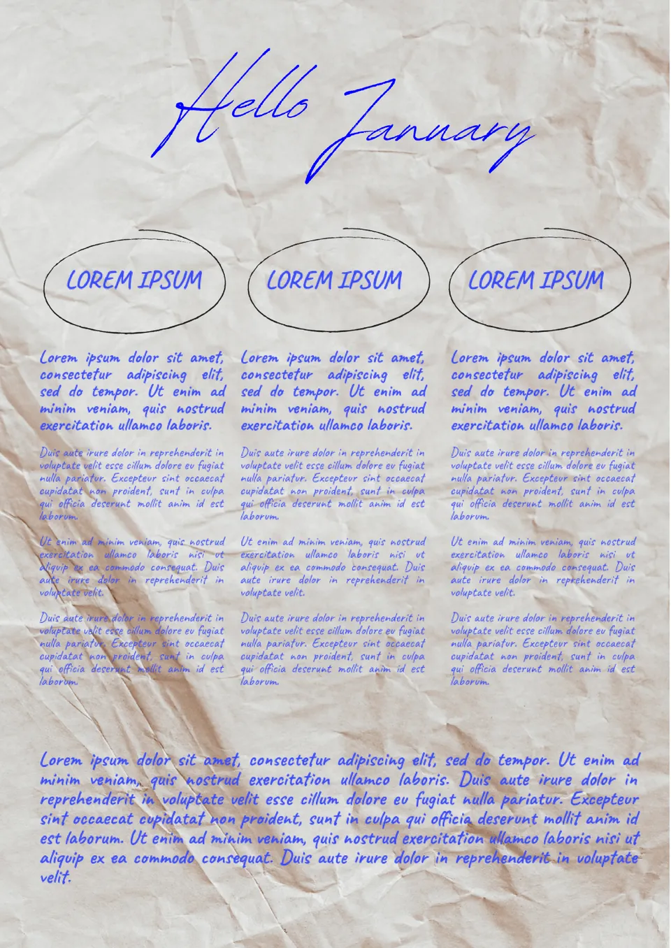 January Newsletter Template