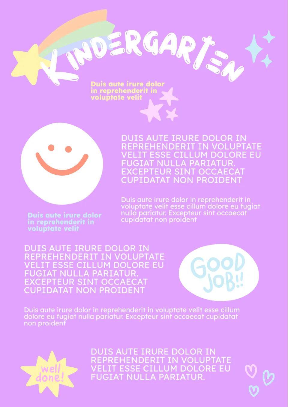 Kindergarten Newsletter Template