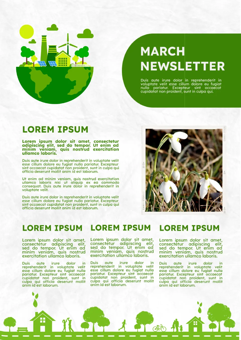 March Newsletter Template