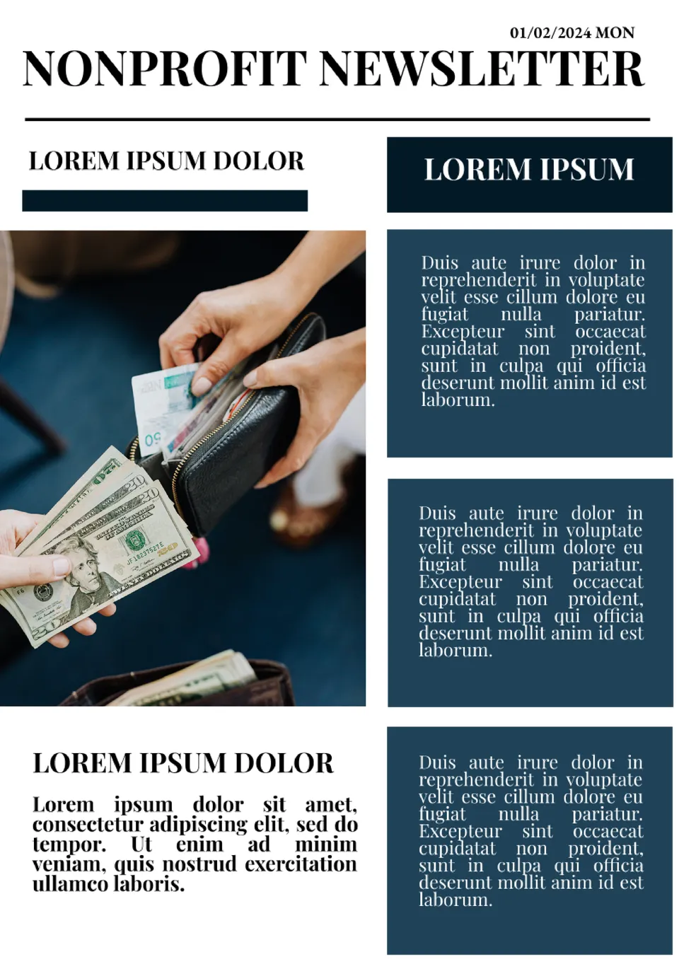 Nonprofit Newsletter Template