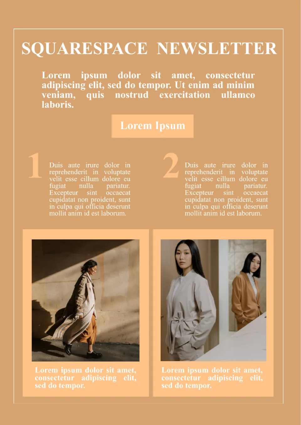 Squarespace Newsletter Template