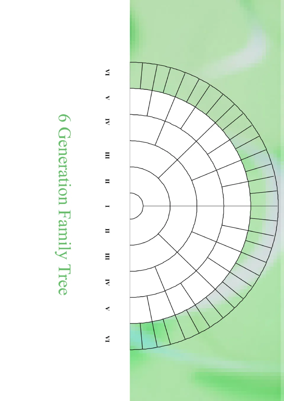 6 Generation Family Tree Template