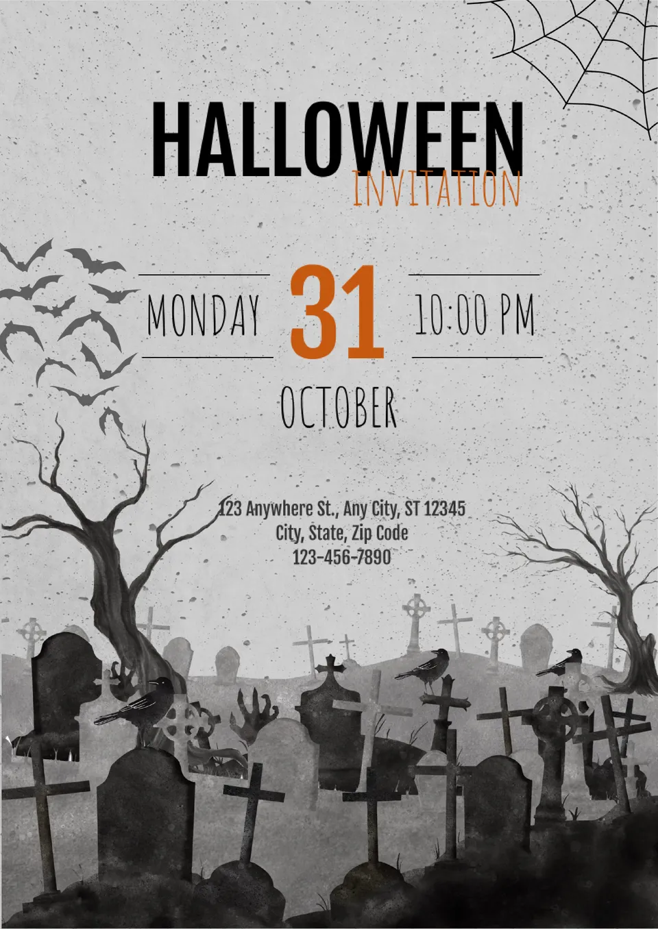 Halloween Invitation Template