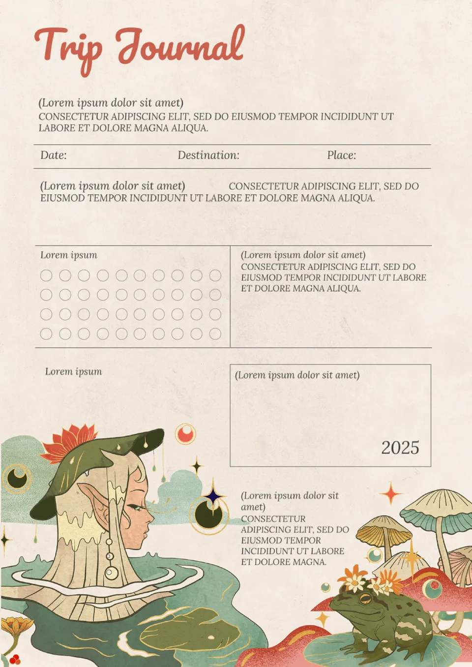 Trip Journal Template