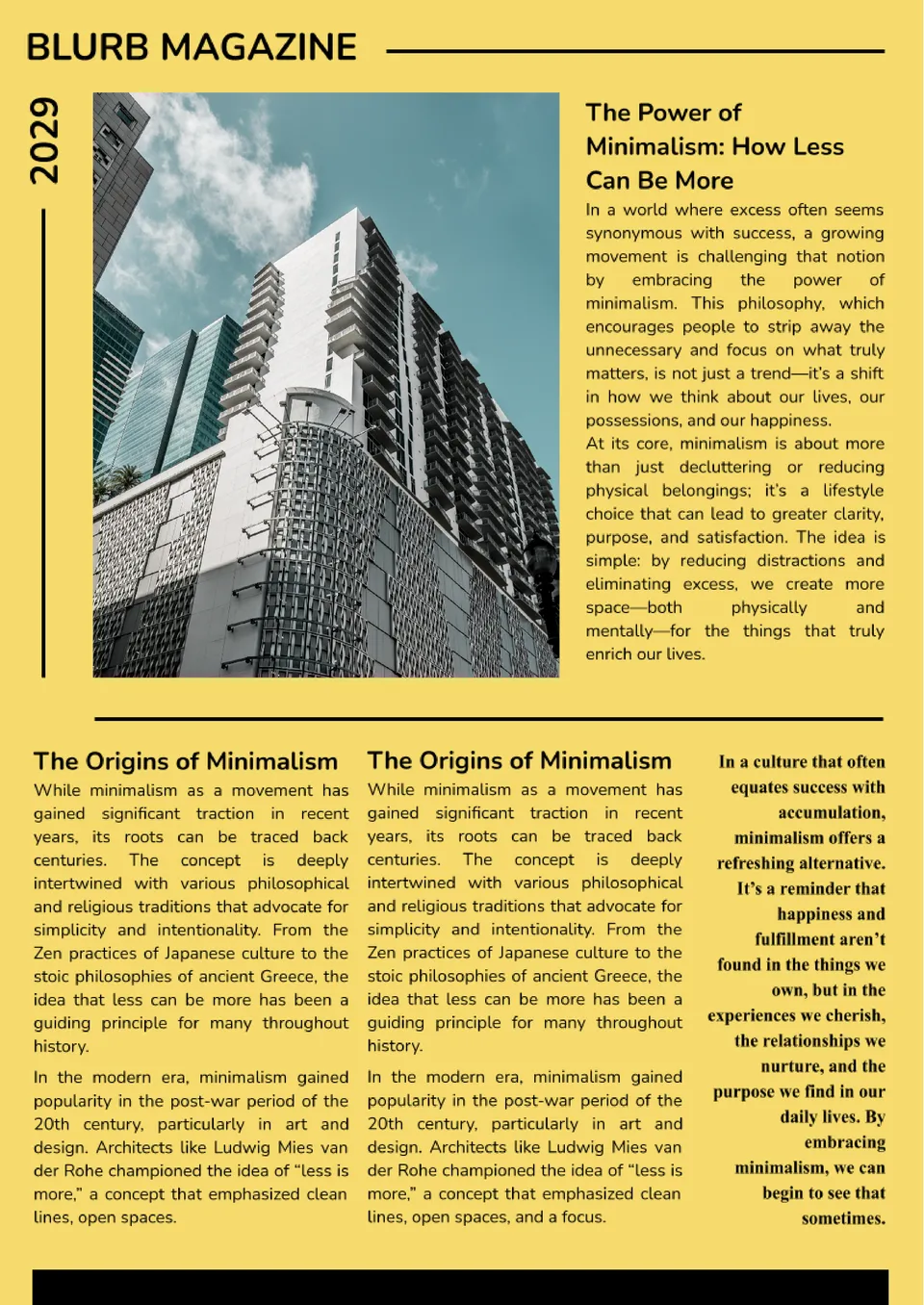 Blurb Magazine Template