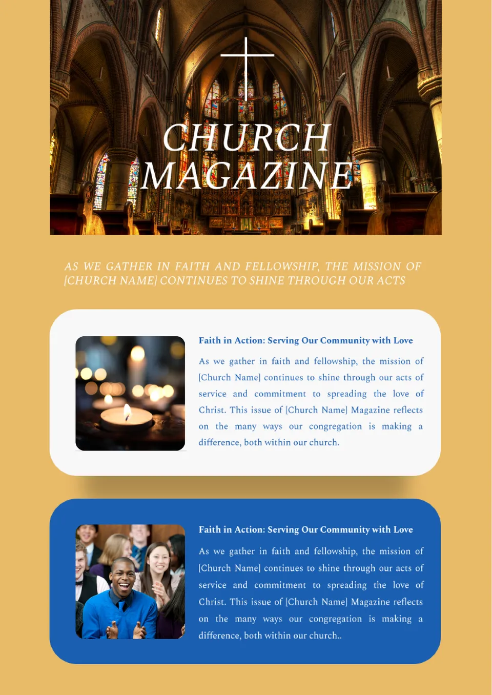 Church Magazine Template