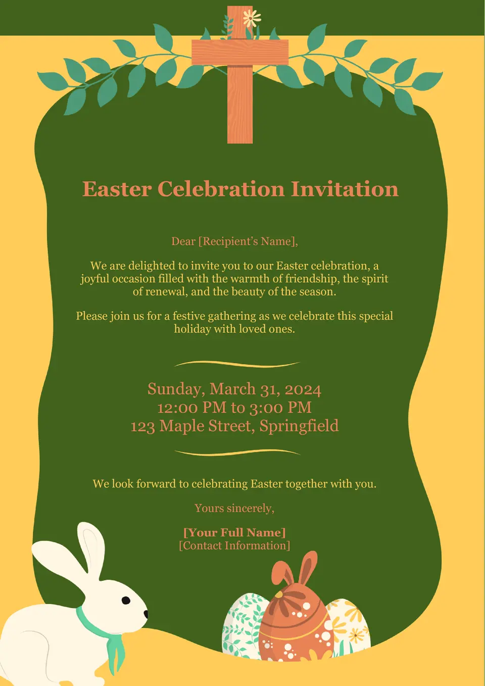 Formal Invitation Template