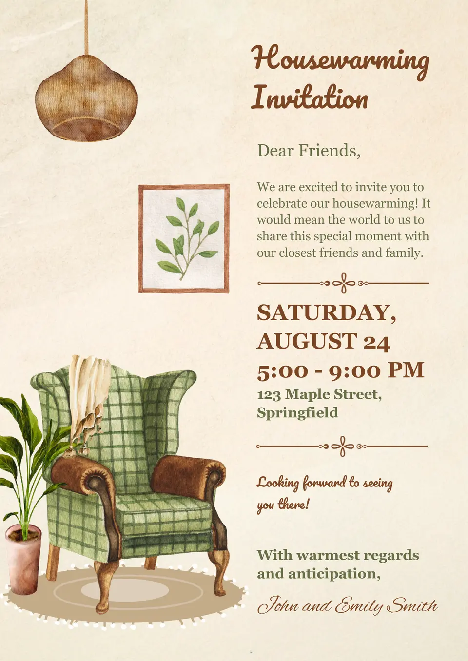 Housewarming Invitation Template