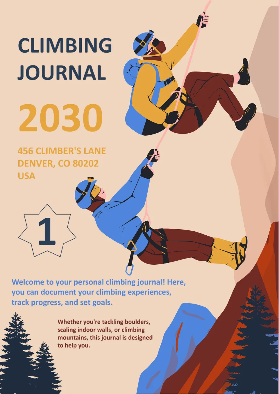 Mountaineering Journal Template