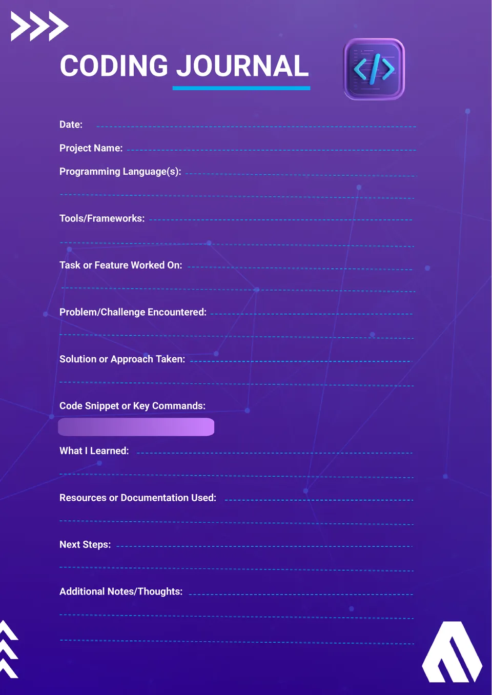 Programming Journal Template