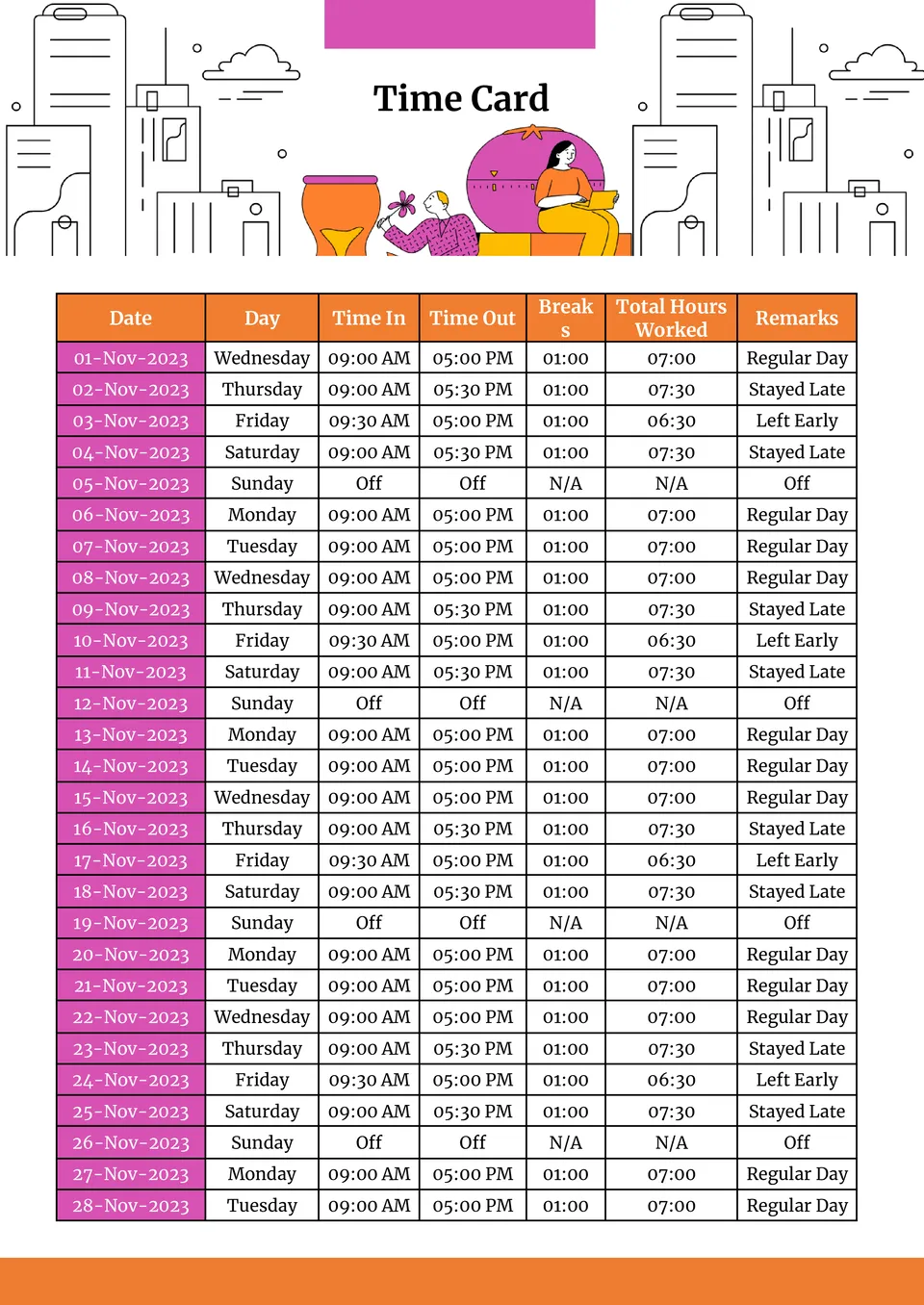 Time Card Template