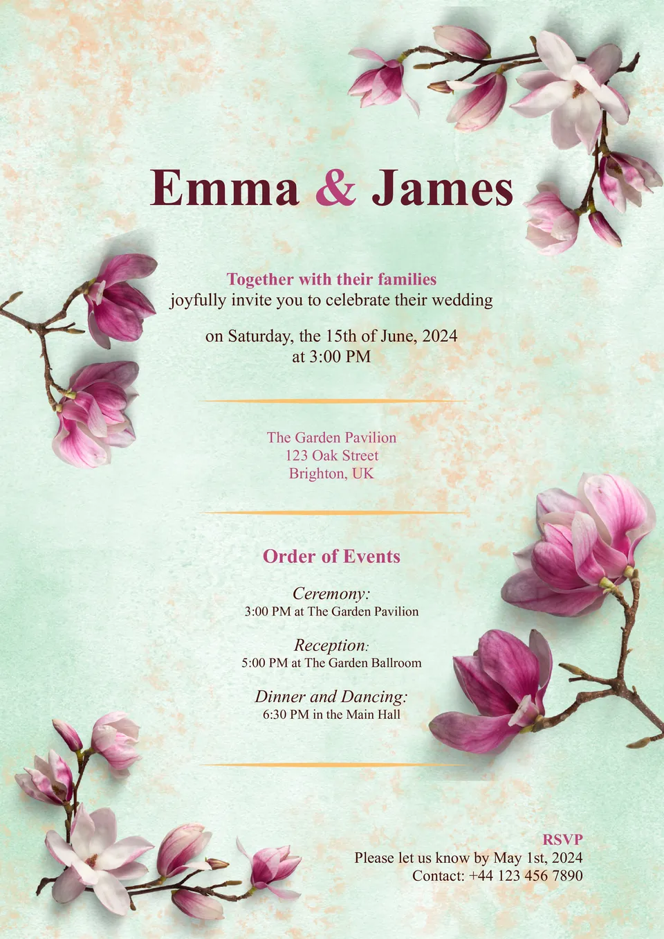 Wedding Card Template