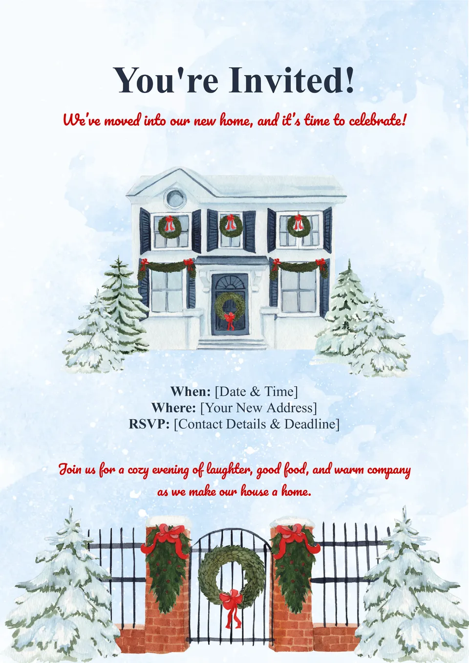 Housewarming Party Invitation Template