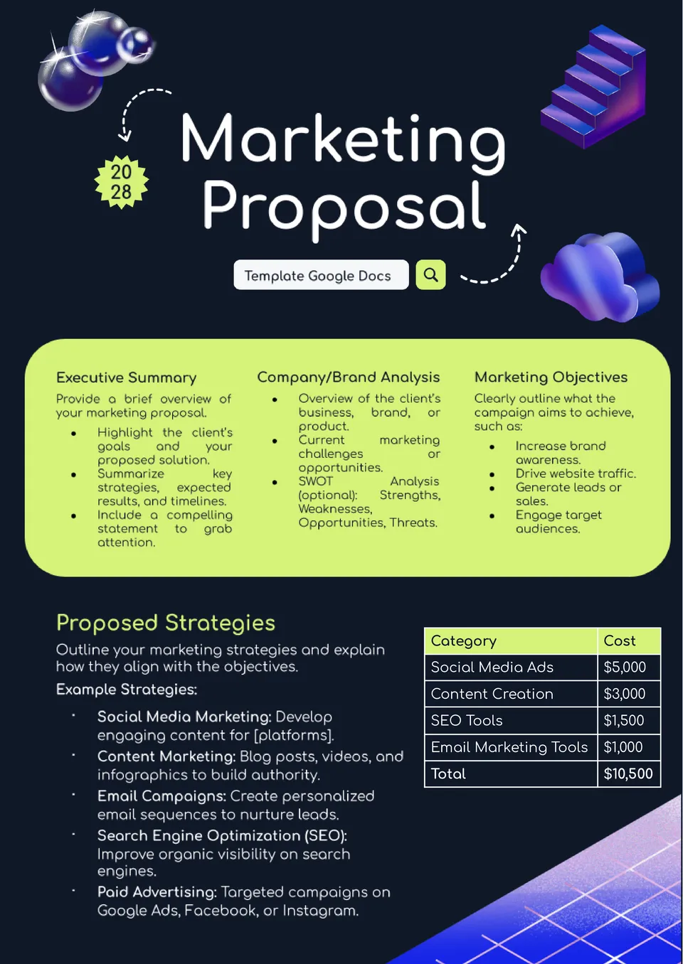 Marketing Proposal Template