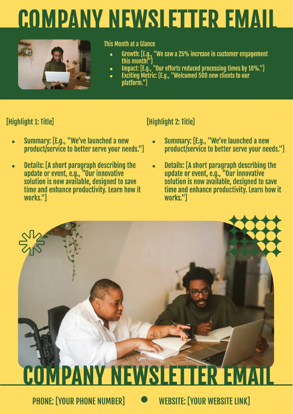 Company Newsletter Email Template
