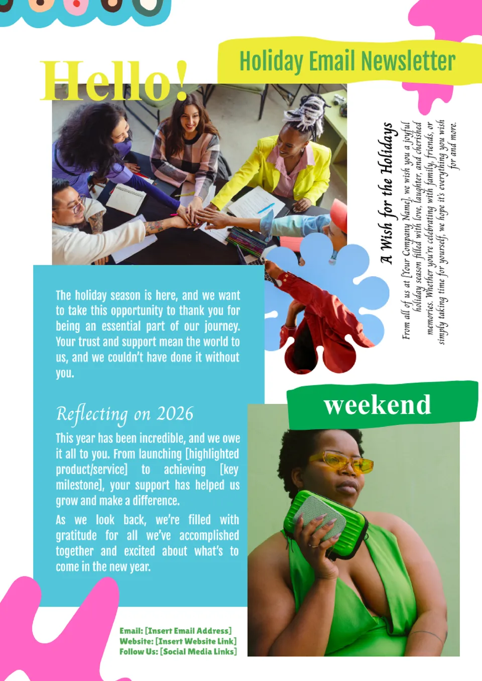 Holiday Email Newsletter Template