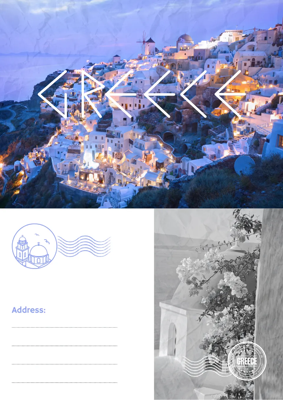 Travel Postcard Template