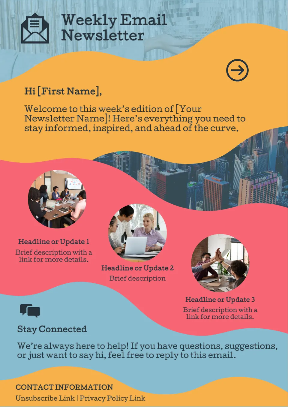 Weekly Email Newsletter Template