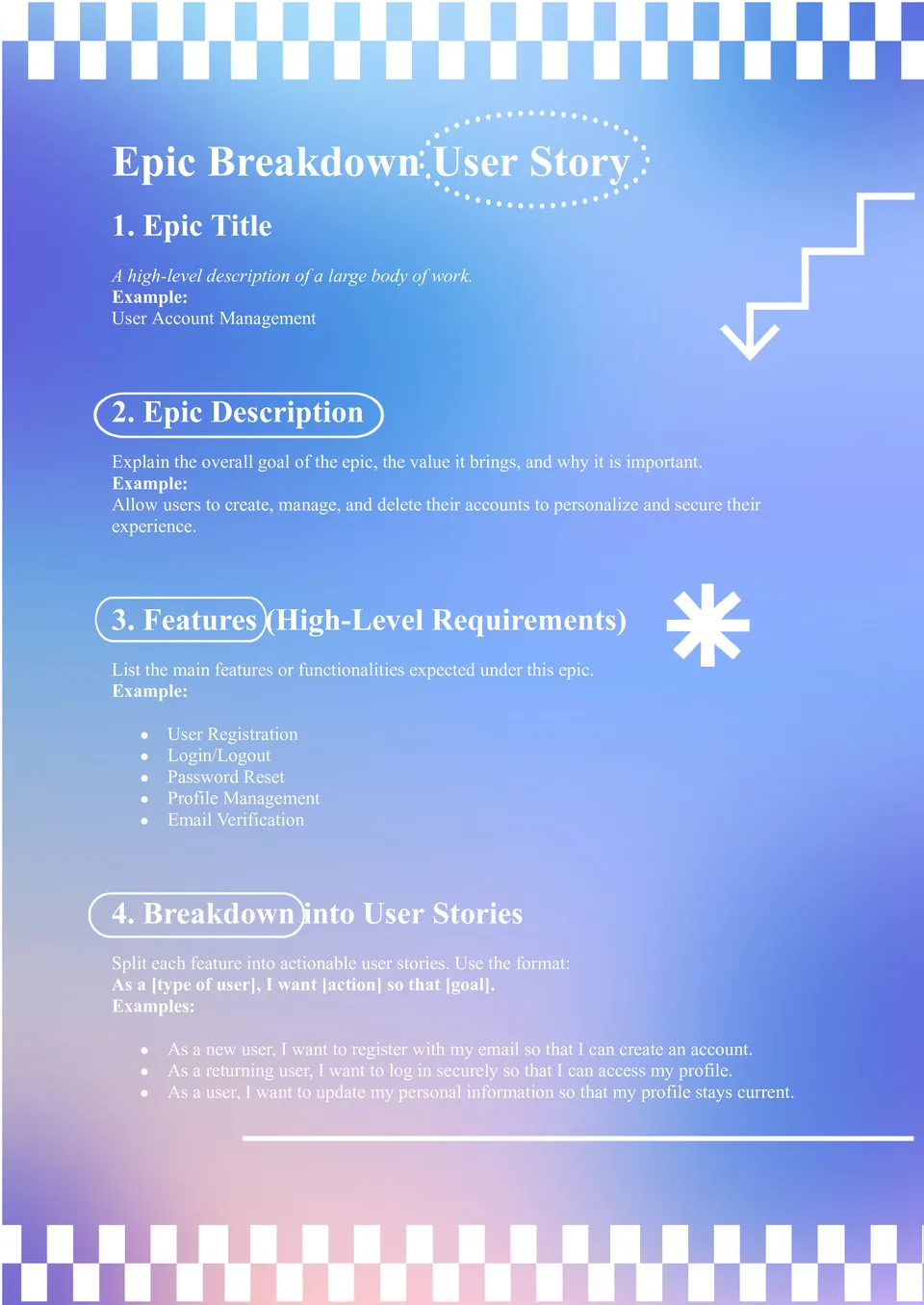 Epic Breakdown User Story Template
